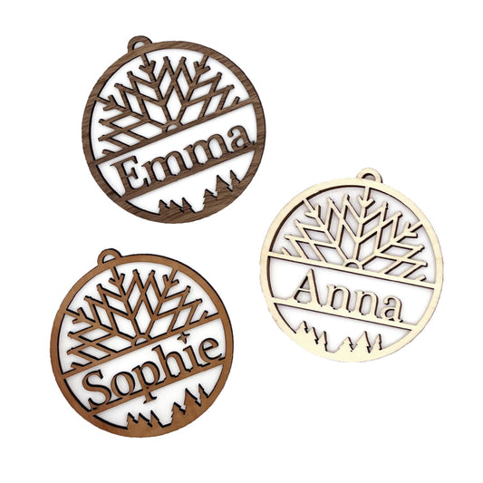 Personalized Wooden Christmas Ornament