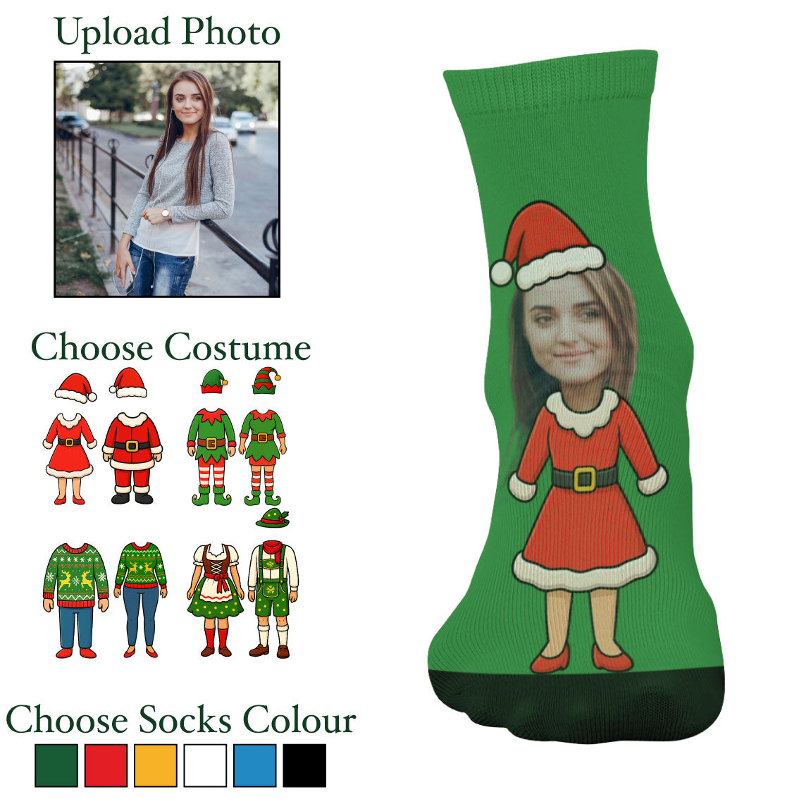 Personalized Christmas Socks – Funny & Unique Holiday Gift